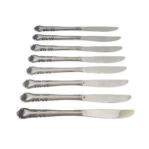 WM A Rogers Rose Dinner Knife